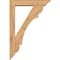 Ekena Millwork Olympic Traditional Smooth Bracket w/ Offset Brace, Western Red Cedar, 5 1/2"W x 26"D x 38"H BKT0604X26X38OLY01SWR - alternate 2